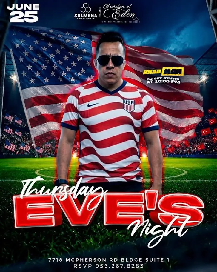 Thursday Eve's Night at Garden of Eden